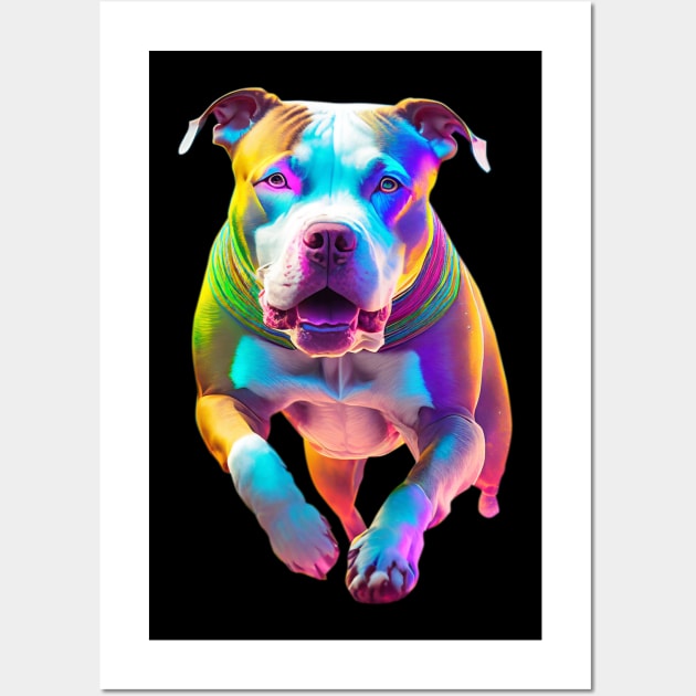 Pit Bull Wall Art by Wickedcartoons